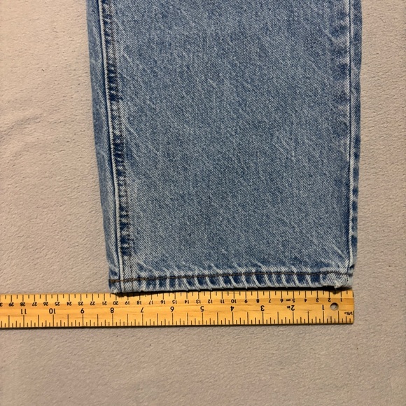Empyre Jeans sz 32 32x29 Blue Light Wash Denim High Rise Skateboard Relaxed Fit - Picture 3 of 8